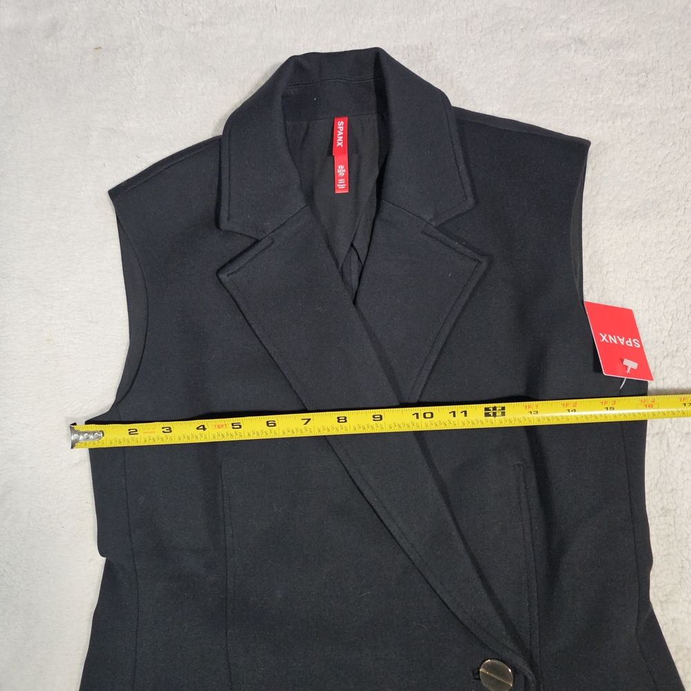 Spanx Perfect ponte vest dress minimalist preppy black sz XS - Picture 8 of 10
